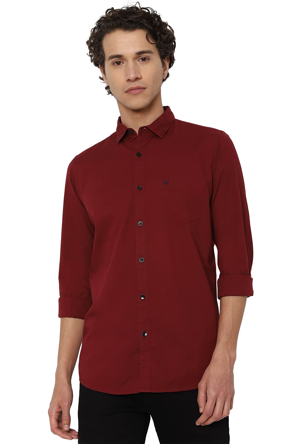 Allen Solly Men's Solid Slim Fit Shirt