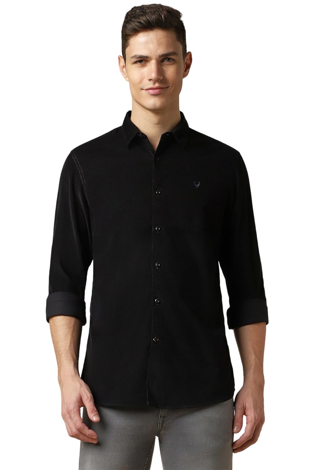 Allen Solly Men's Solid Regular Fit Shirt