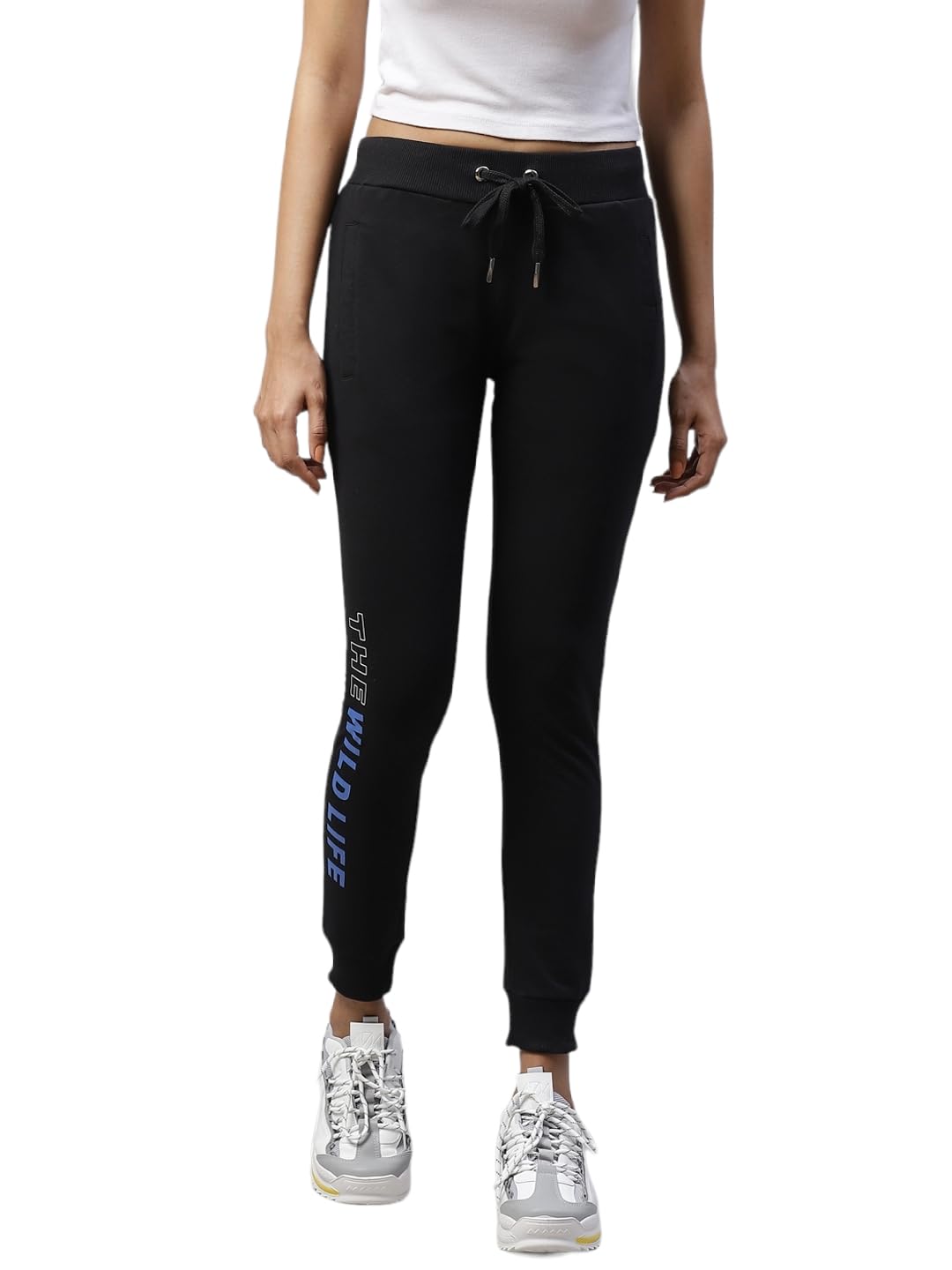 Alan Jones Clothing Women Printed Slim Fit Joggers Track Pants