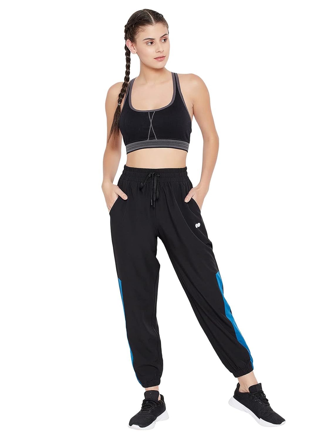 Clovia Women's Activewear Ankle Length Sports Joggers and Pants with Pocket