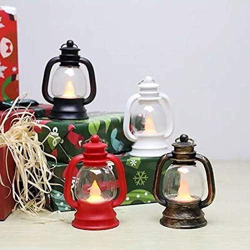 Infispace Acrylic Battery Operated Mini Lantern Lamps with Moving Flame LED Light for Home Decoration Diwali & Christmas (1)