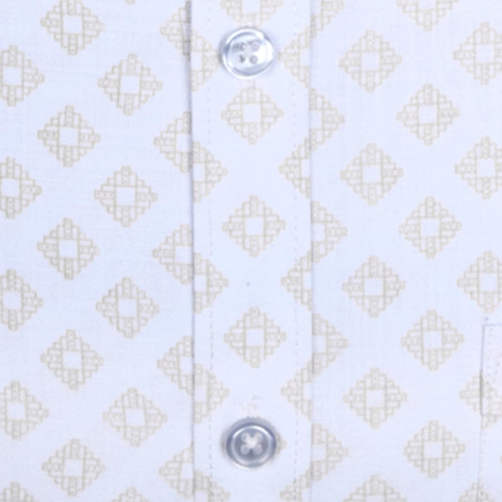 Accox Men's Cotton Linen Printed Formal Shirt (B0D22ZTZ4J)