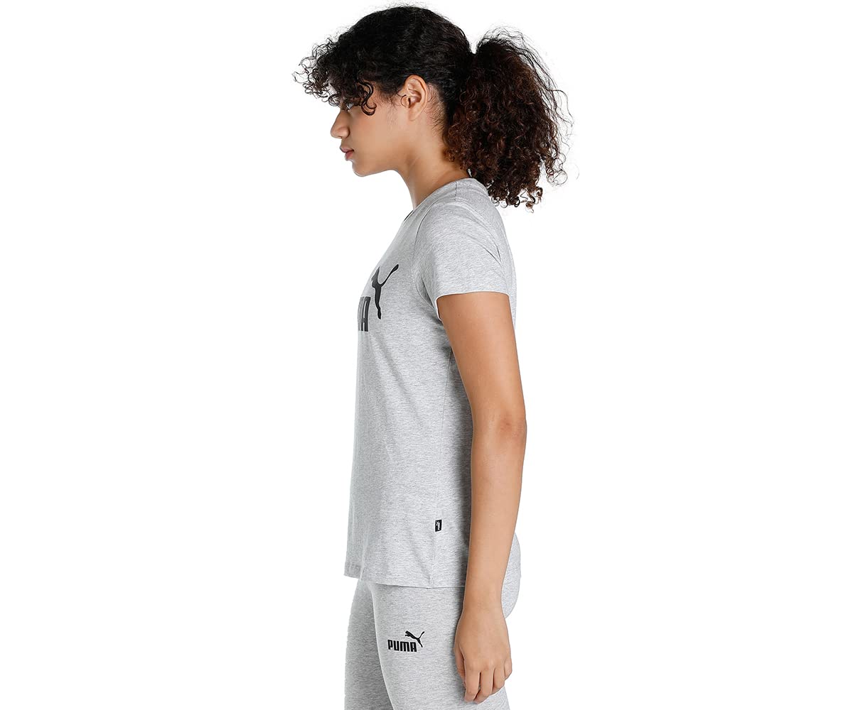 Puma Women's Letter Print Regular Fit T Shirt