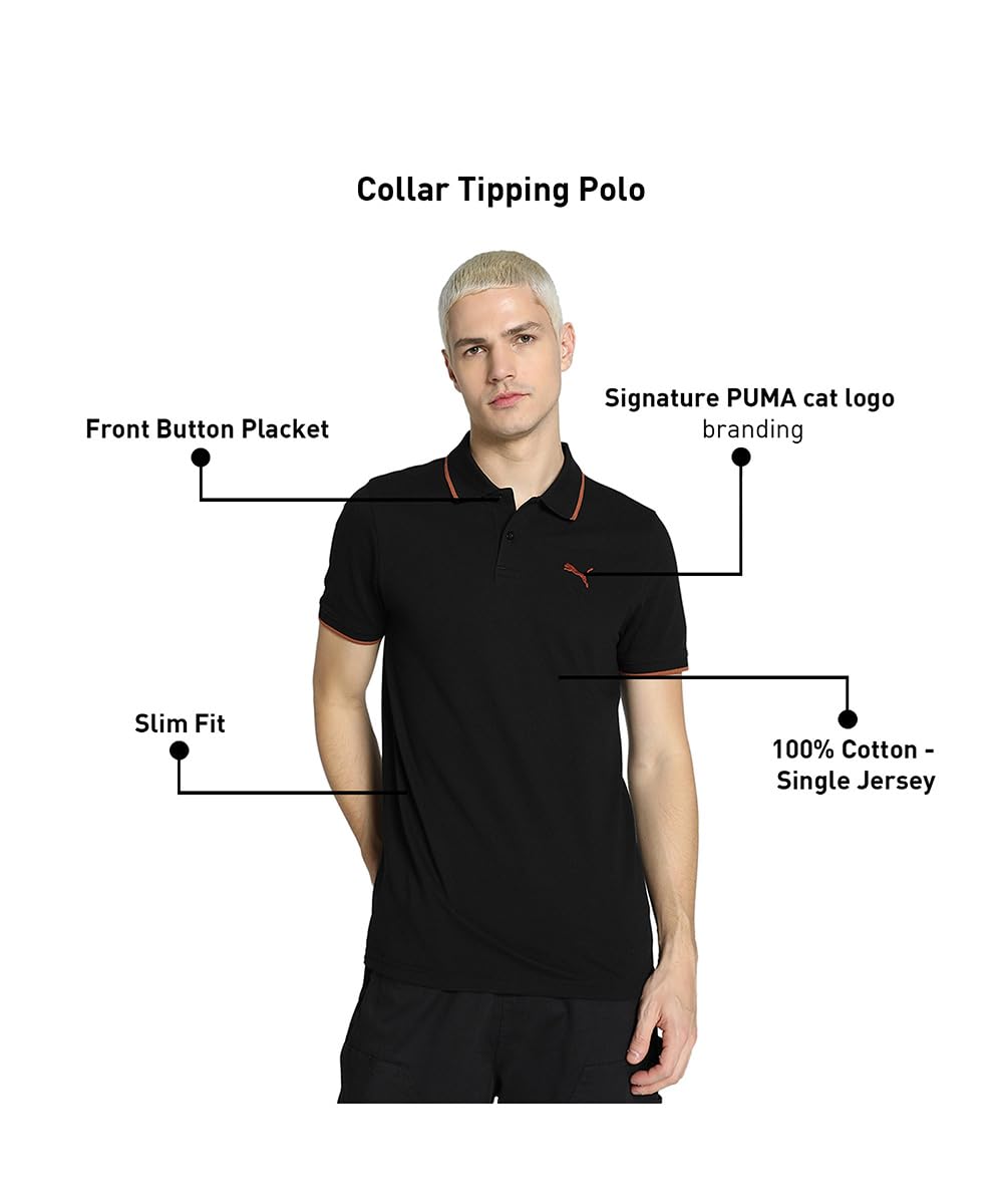 Puma Men's Solid Slim Fit T-Shirt