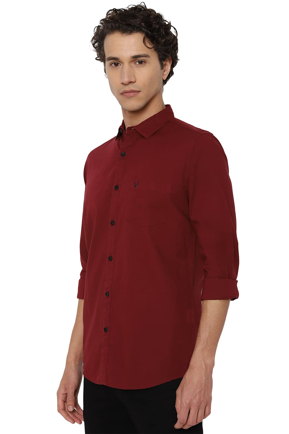 Allen Solly Men's Solid Slim Fit Shirt