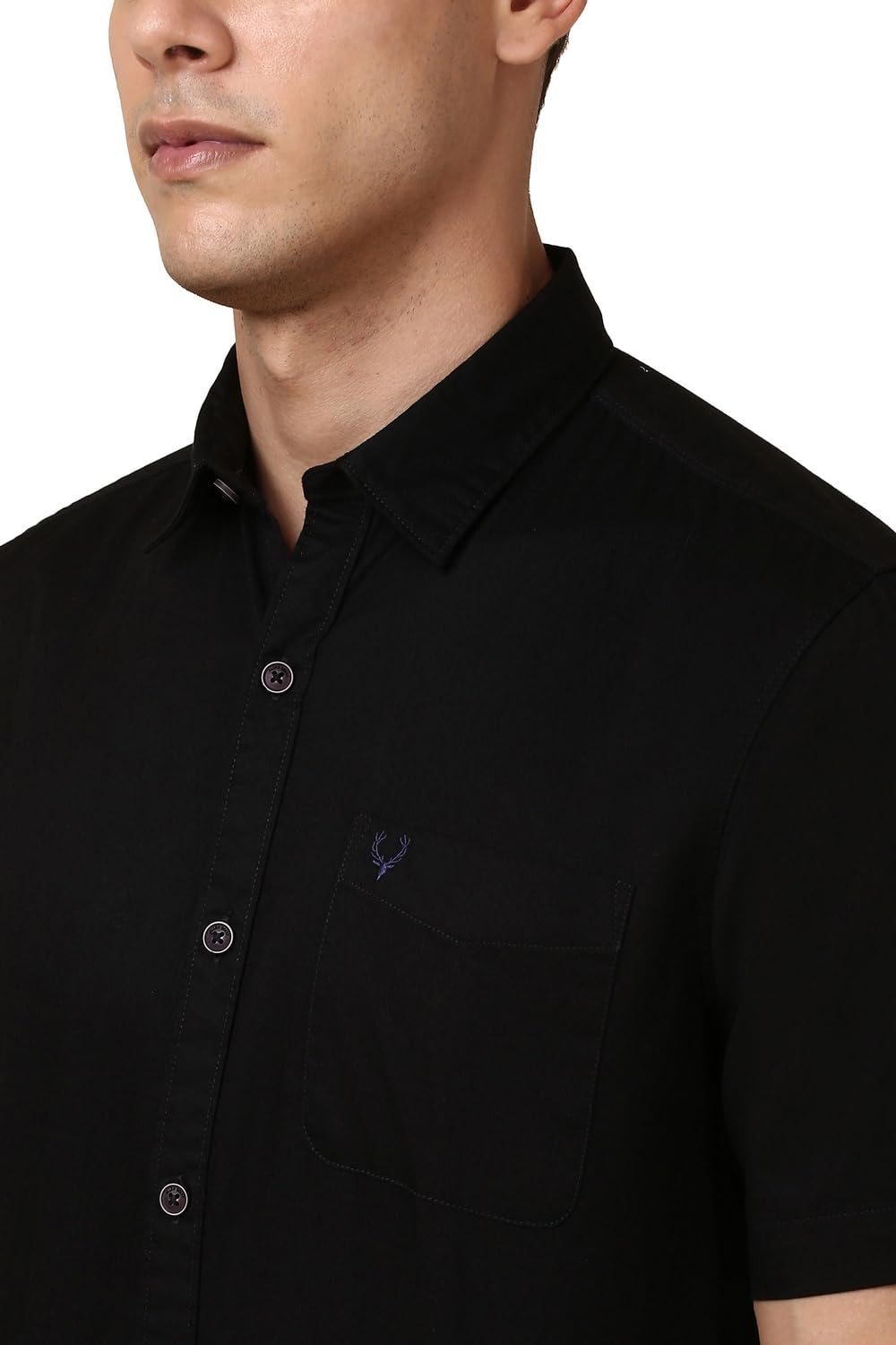 Allen Solly Men's Solid Regular Fit Shirt
