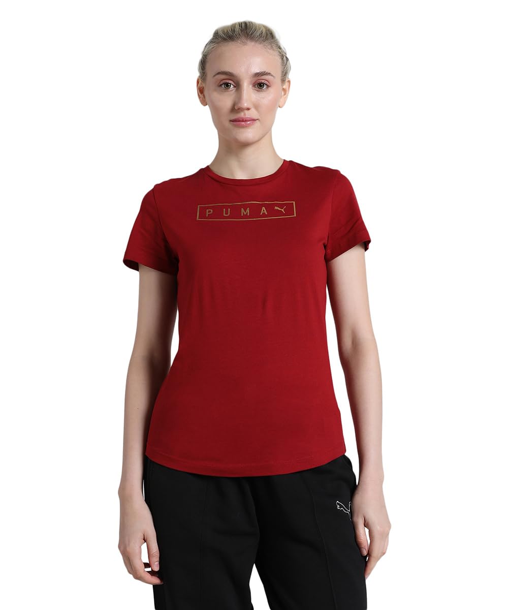 Puma Women's Solid Classic Fit T-Shirt