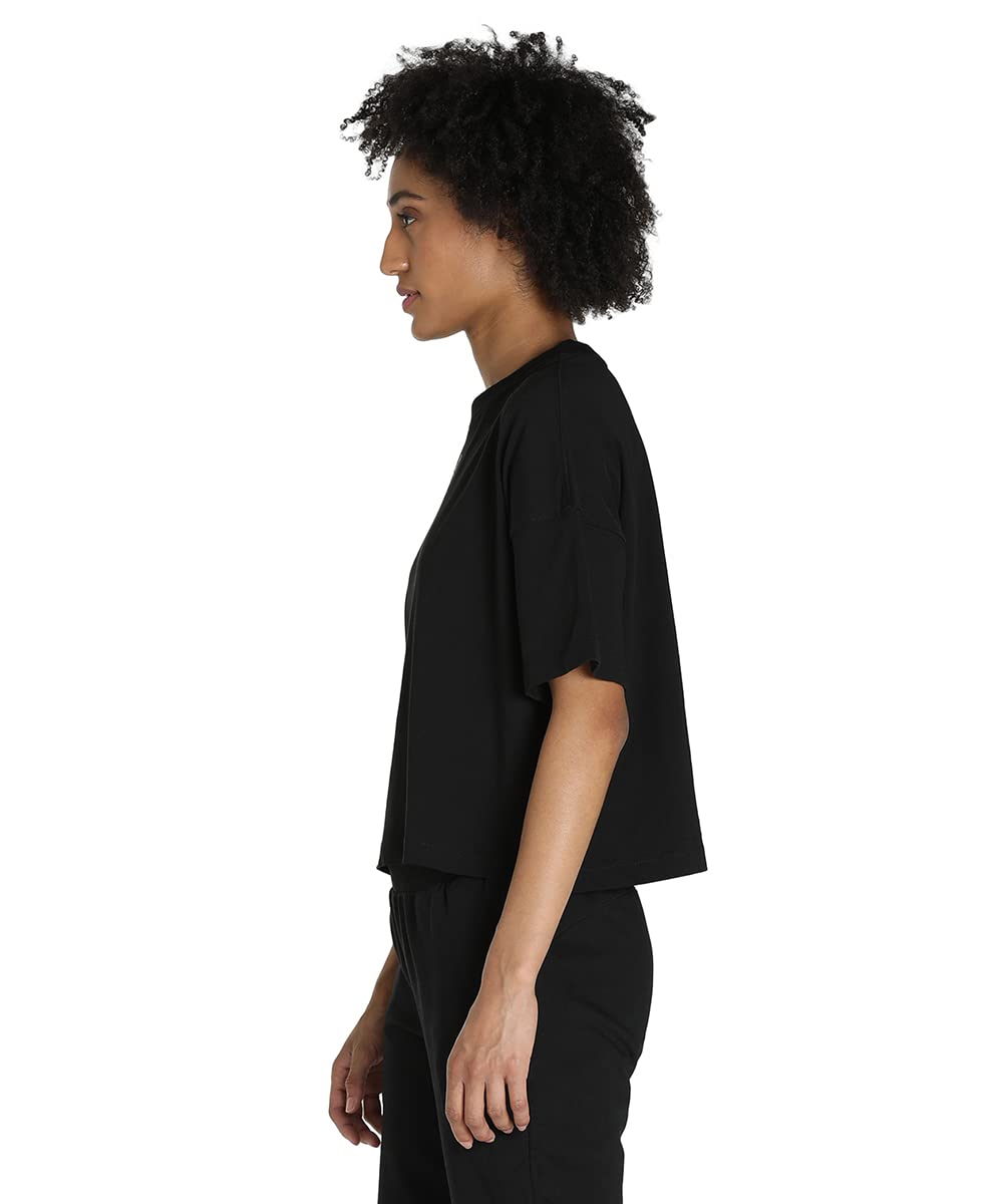 Puma Womens Relaxed Cotton Cropped Tee