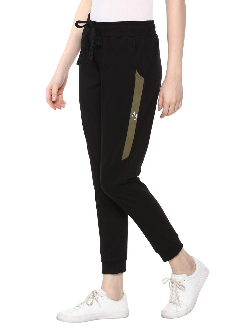 Alan Jones Clothing Women's Slim Fit Poly Cotton Track Pant