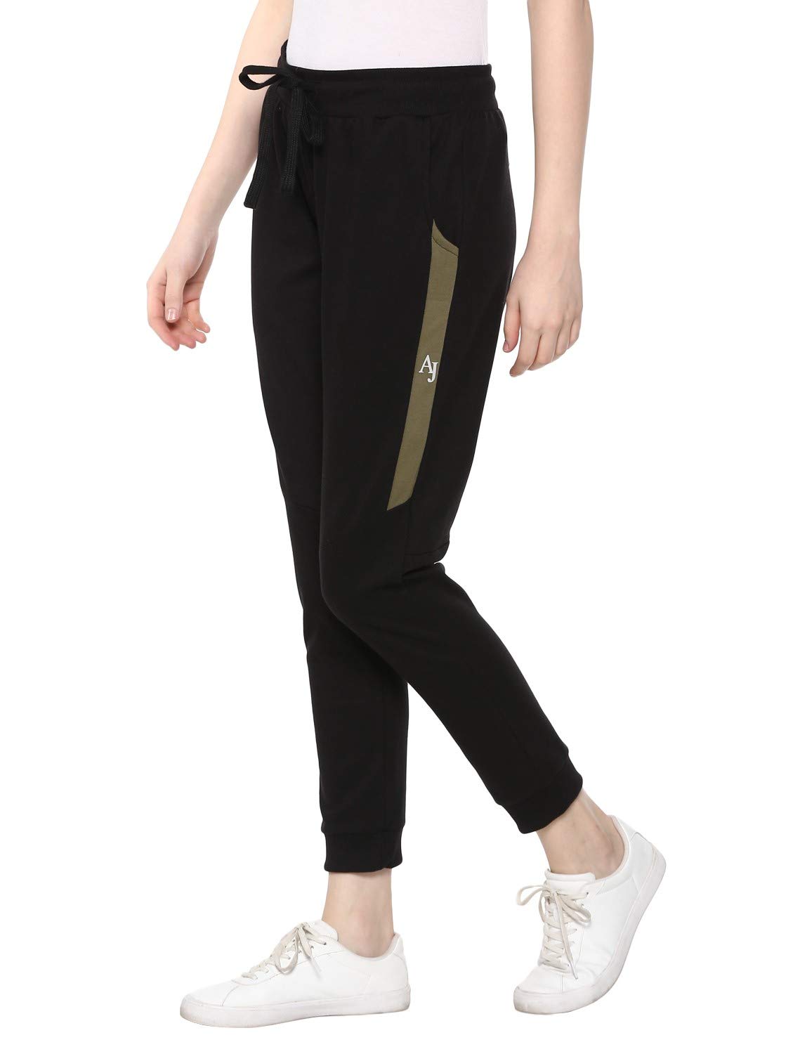 Alan Jones Clothing Women's Slim Fit Poly Cotton Track Pant