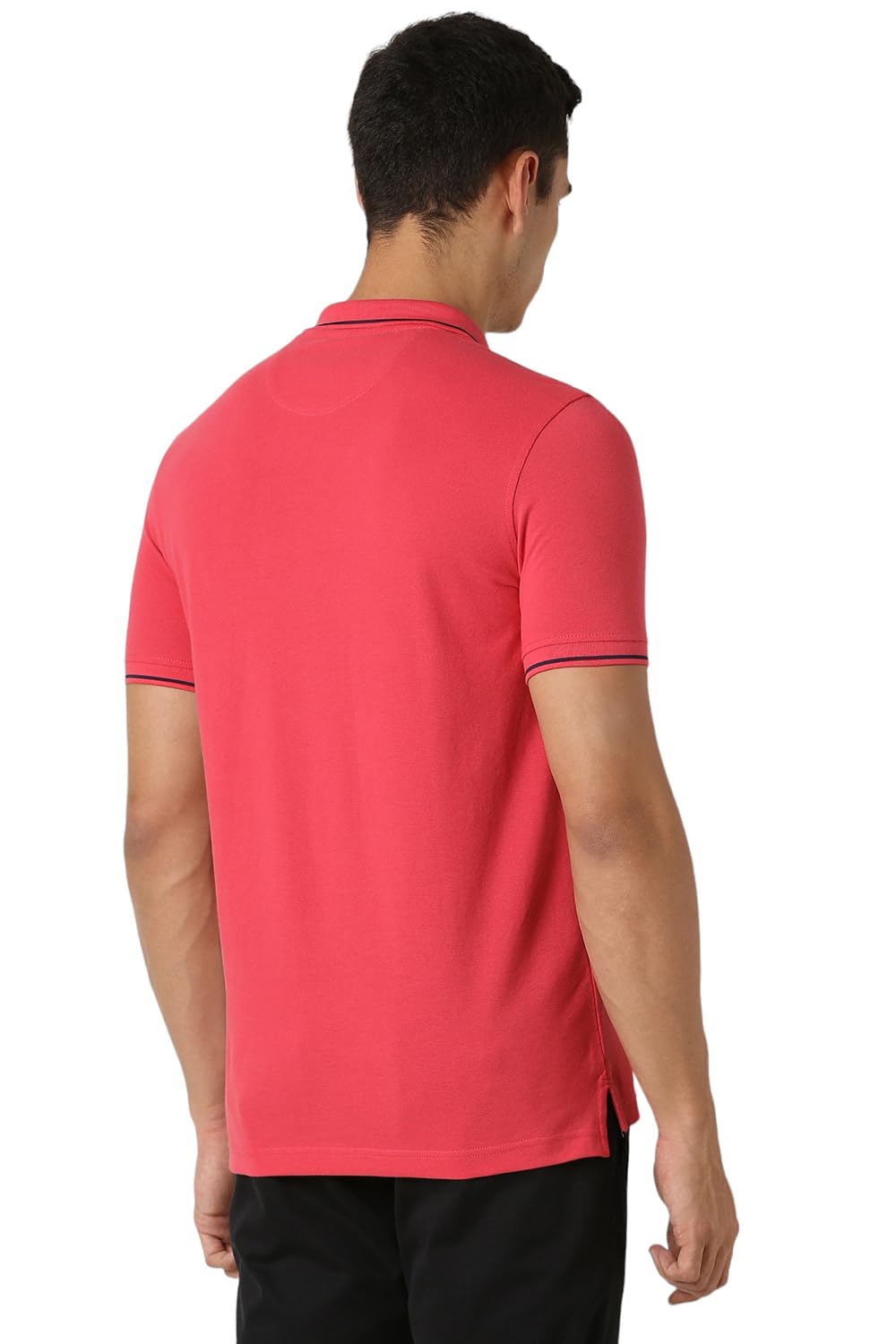 Van Heusen Men's Solid Polo Regular Fit T-Shirt-5