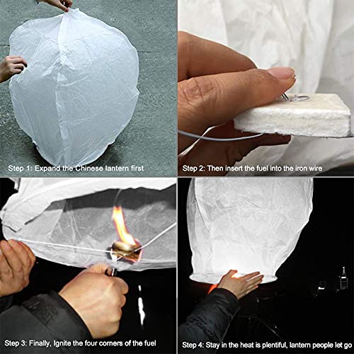 STYLISTY IND Sky Lanterns Hot Air Balloon for Diwali Events New Year (Mix Colour) -(Pack of 10) Flying Sky Light Lanterns Air Hot Balloon (RN-09)