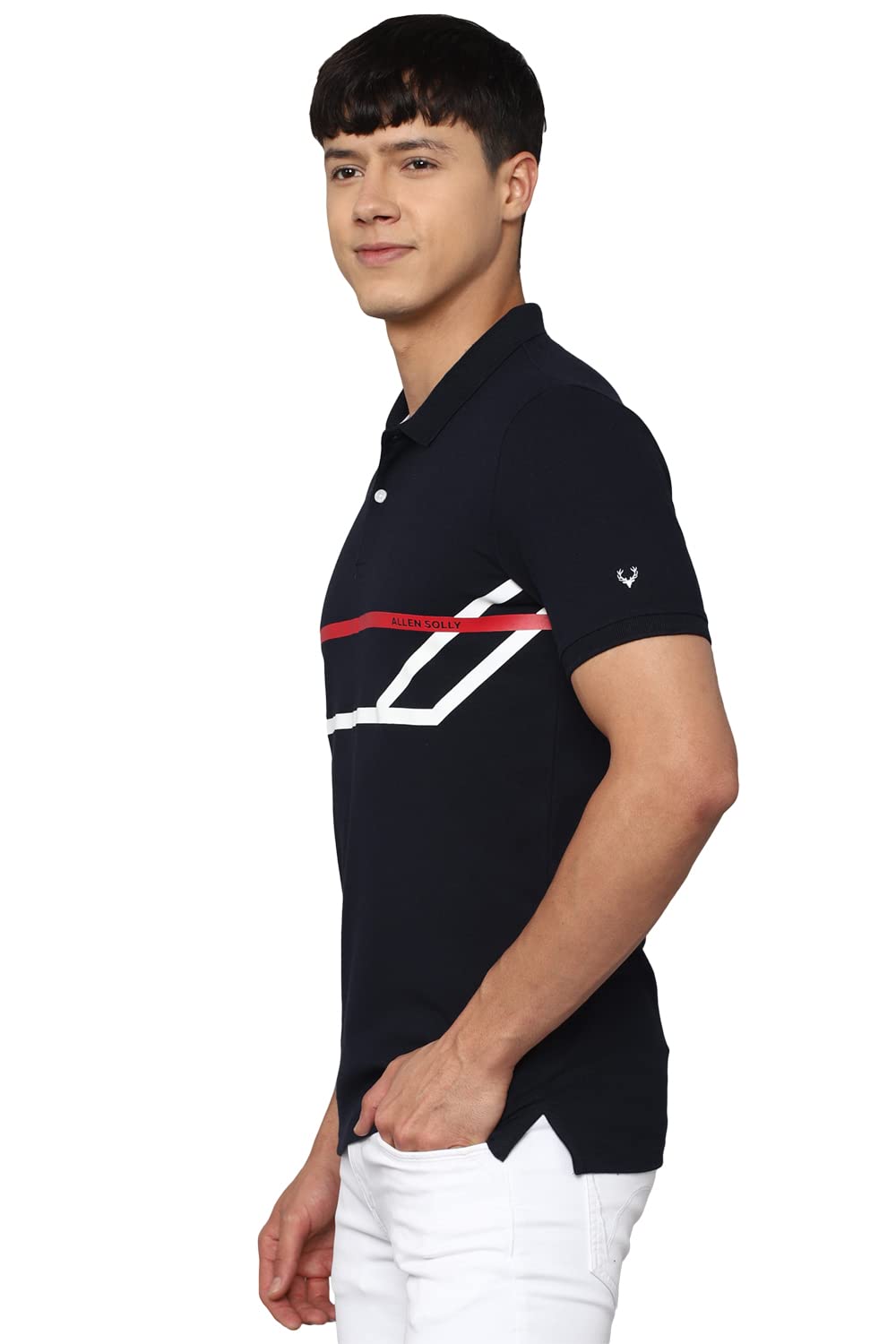 Allen Solly Men's Solid Regular Fit Polo Shirt