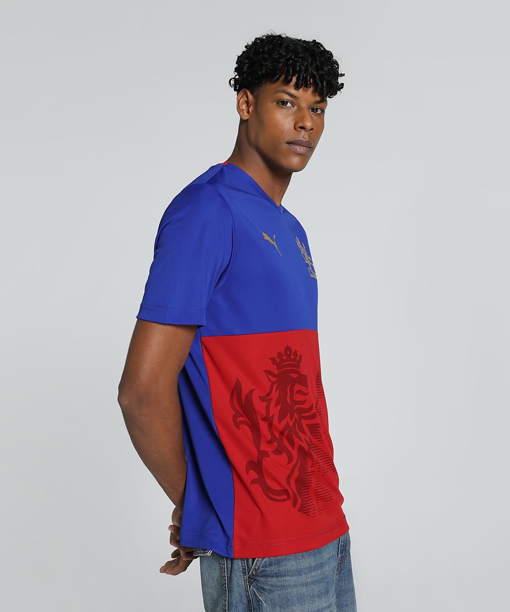 Puma Mens Ipl 2024 Rcb Regular Fit Jersey Plain