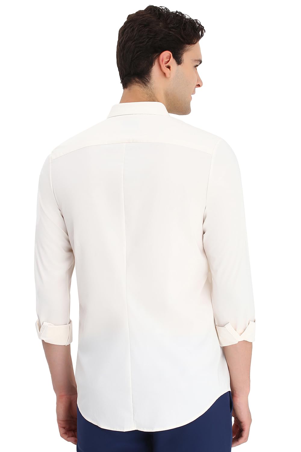 Allen Solly Men's Slim Fit Solid Full Sleeves Casual Shirts