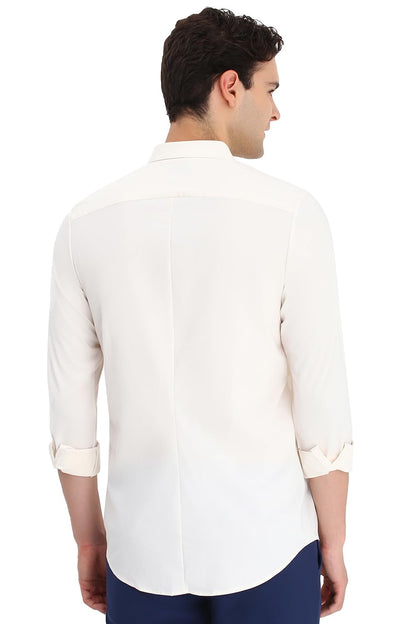 Allen Solly Men's Slim Fit Solid Full Sleeves Casual Shirts
