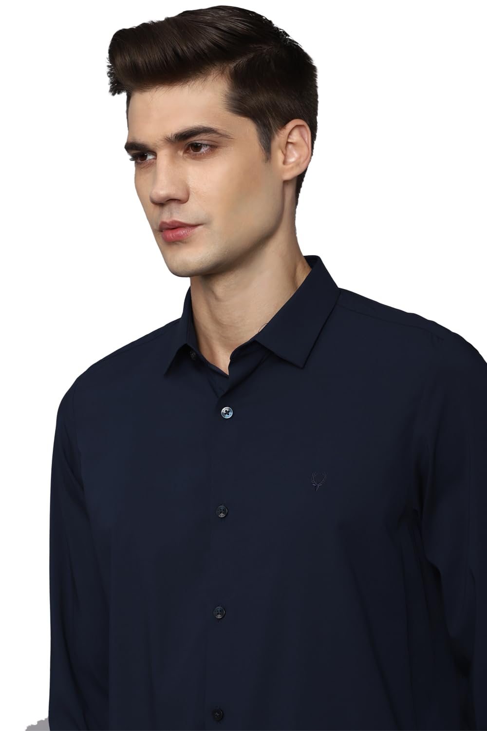 Allen Solly Men's Slim Fit Solid Full Sleeves Casual Shirts