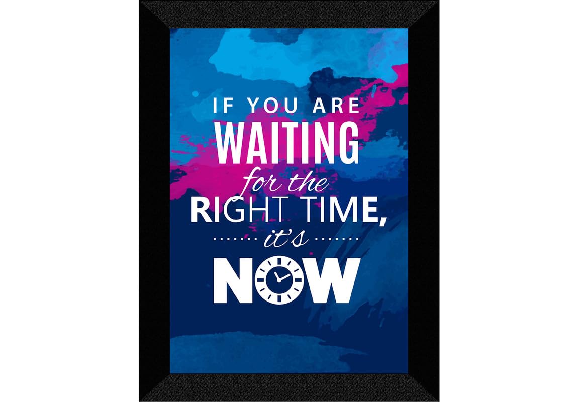 SAF paintings Motivational Quotes Black frame painting for Wall Decoration,Home and Office OL-SANFK33461