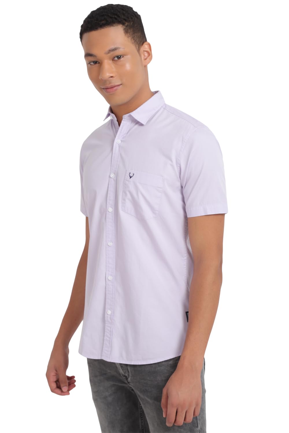 Allen Solly Men's Solid Regular Fit Shirt