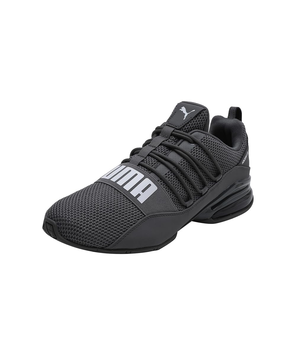 Puma Mens Cell Regulate Woven Castlerock-White Running Shoe