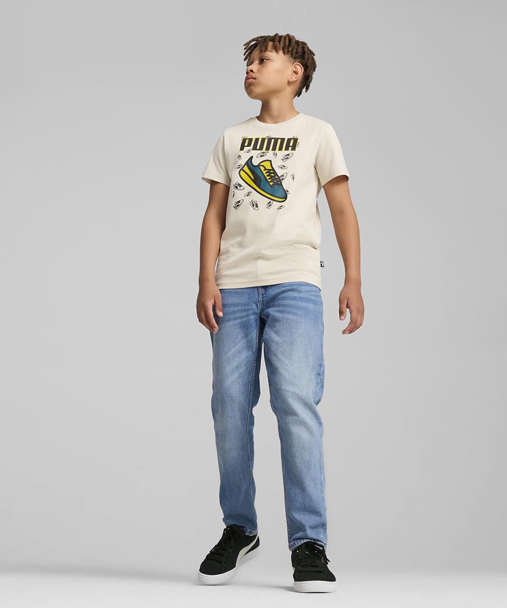 Puma Boy's Graphic Print Regular Fit T-Shirt