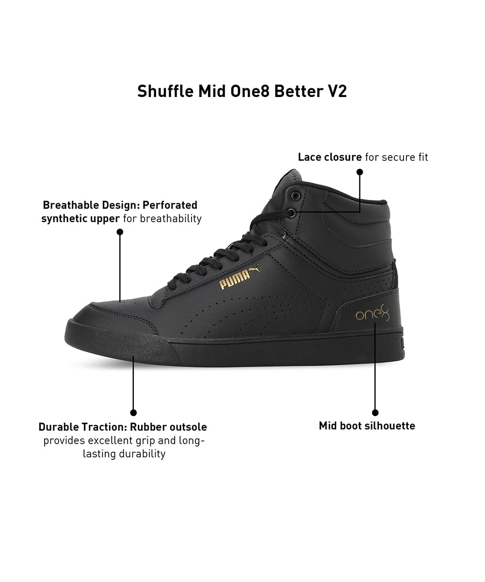 Puma Men's Shuffle Mid one8 Better V2 Sneaker