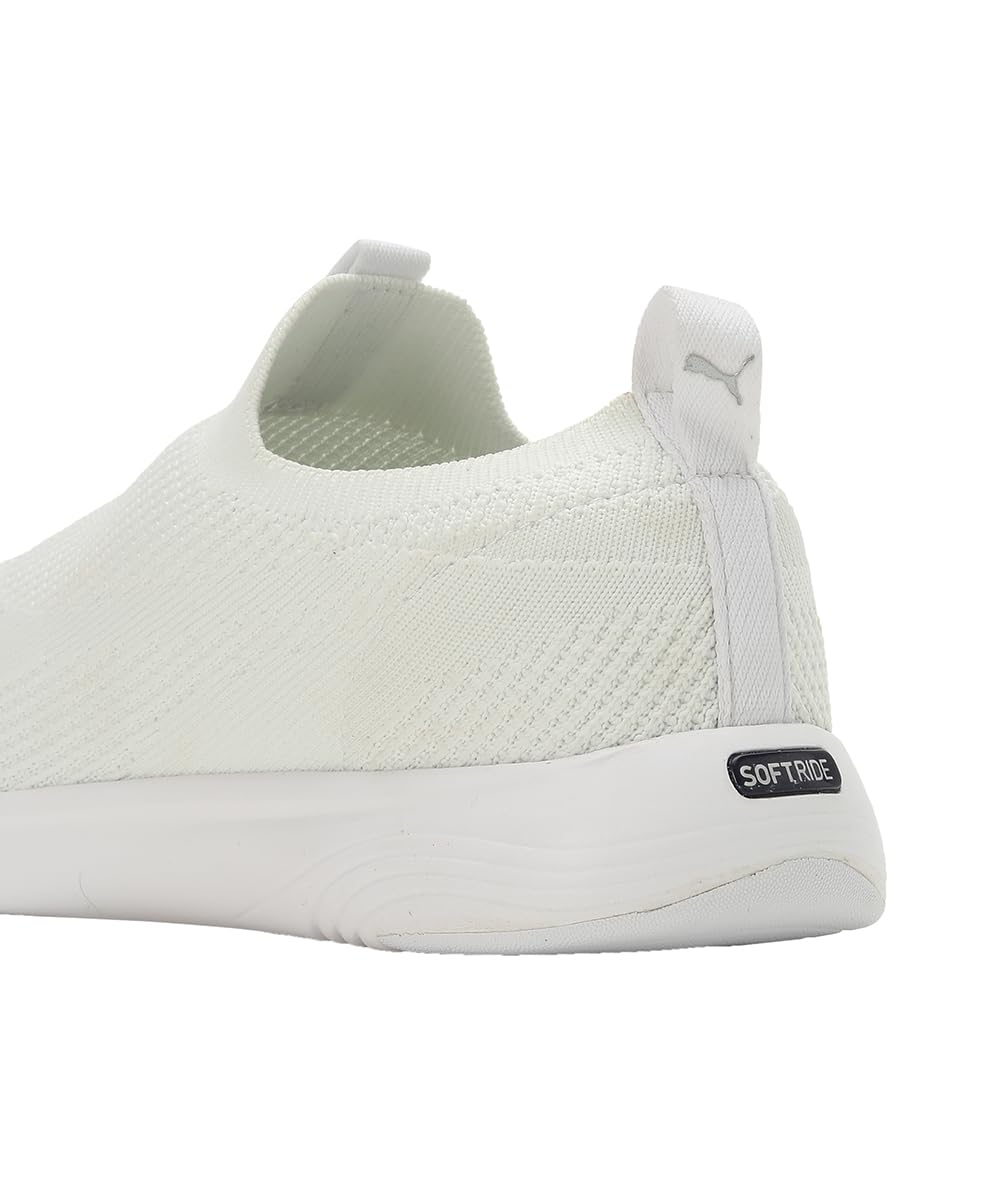 Puma Mens Softride Clean V2 White-Silver Running Shoes