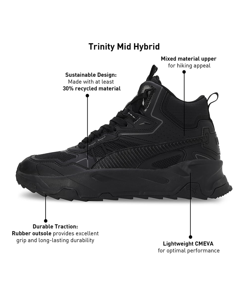 Puma Unisex-Adult Trinity Mid Hybrid Sneaker