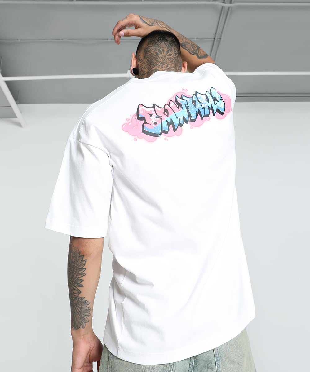 Puma Men's Printed Oversized Fit T-Shirt