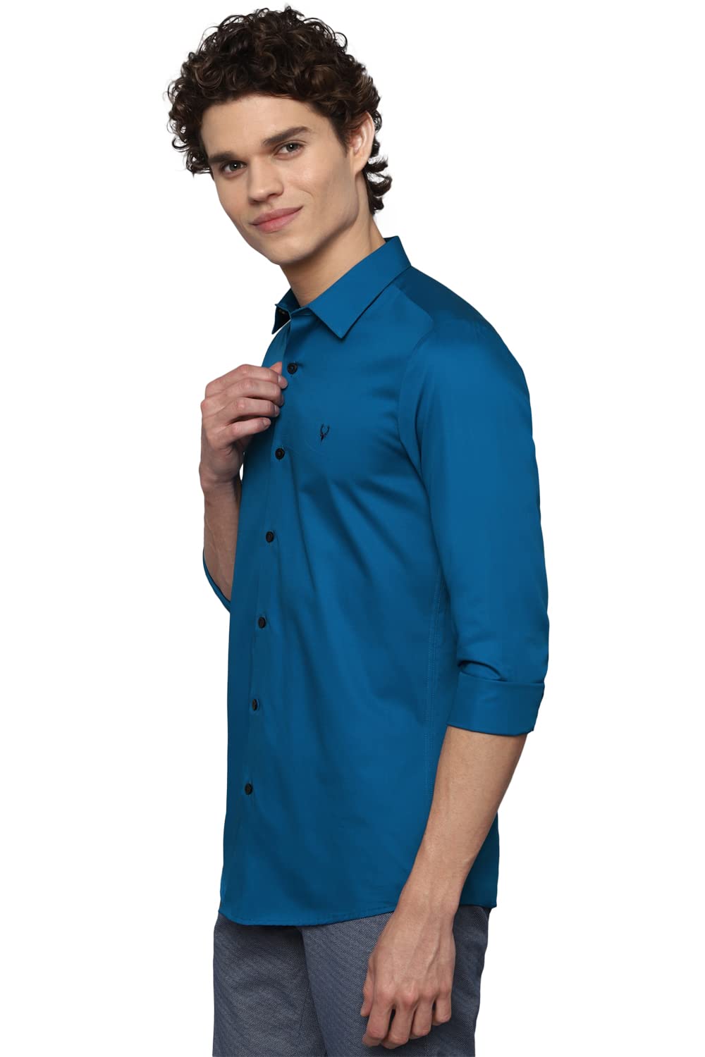 Allen Solly Men's Solid Regular Fit Shirt
