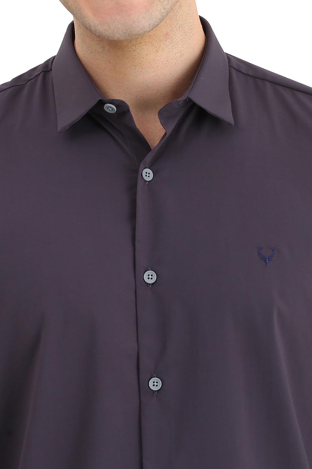 Allen Solly Men's Slim Fit Solid Full Sleeves Casual Shirts