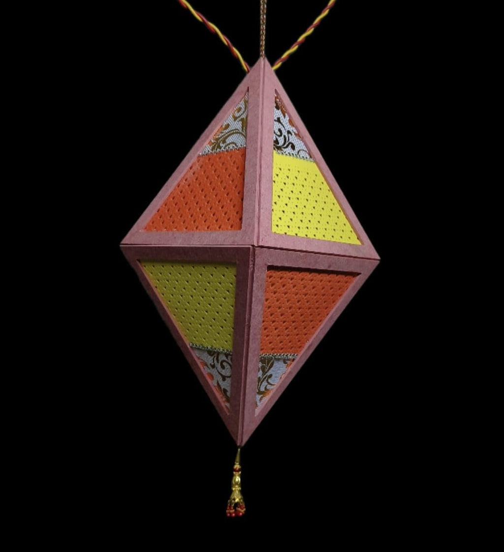 Foldable Diwali Lantern - Diamond - by Infinite Inclinations