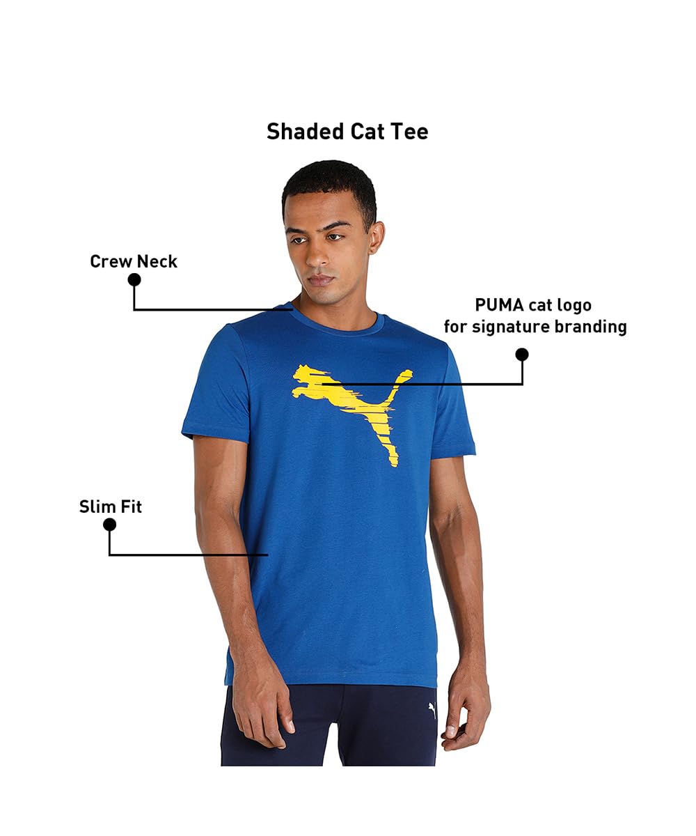 Puma Men's Regular Fit T-Shirt with Graphic Print Logo