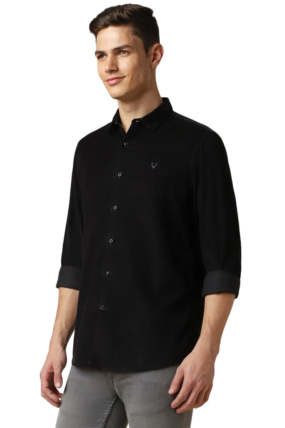 Allen Solly Men's Solid Regular Fit Shirt