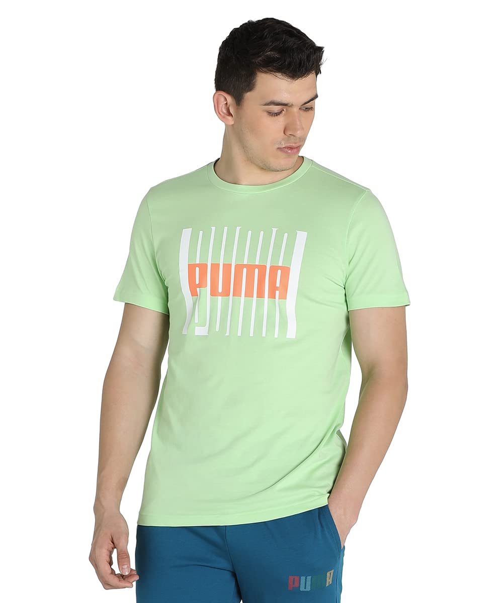 Puma Men's Letter Print Regular Fit T-Shirt