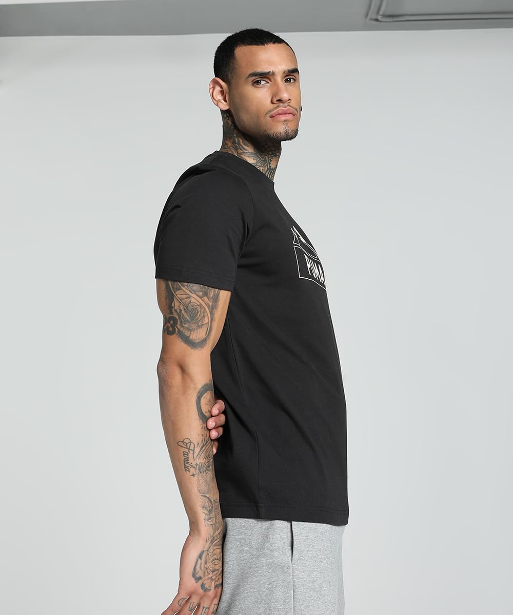 Puma Men's Graphic Print Regular Fit T-Shirt