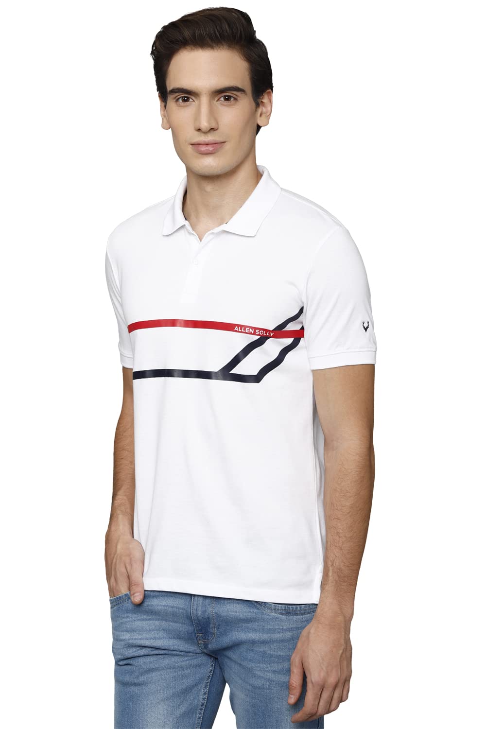 Allen Solly Men's Solid Regular Fit Polo Shirt