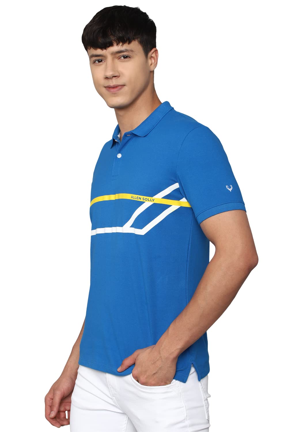 Allen Solly Men's Solid Regular Fit Polo T-Shirt