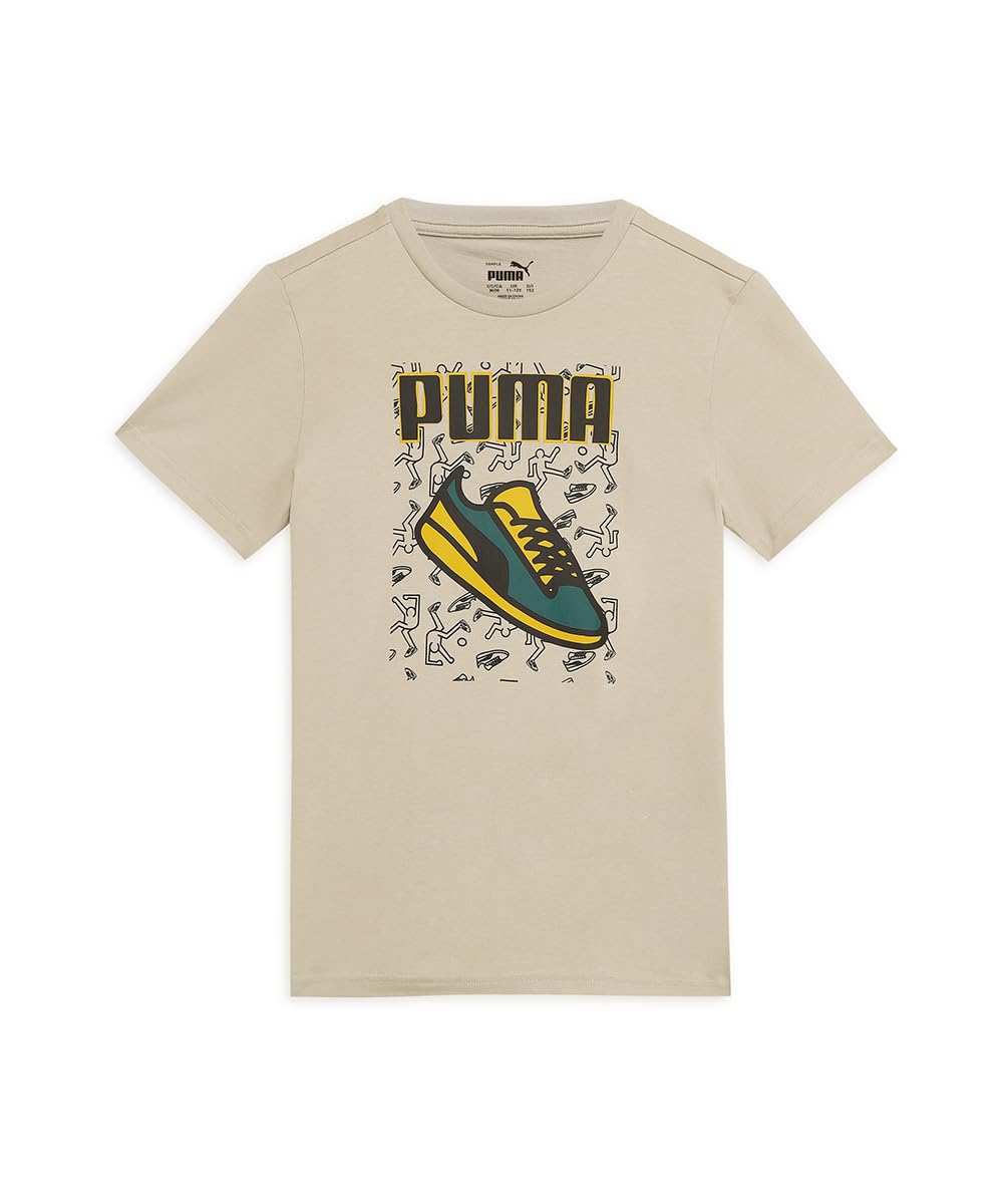 Puma Boy's Graphic Print Regular Fit T-Shirt