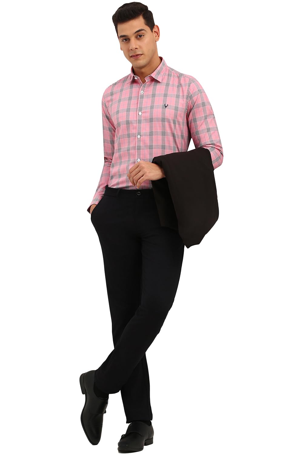 Allen Solly Men's Slim Fit Full Sleeve Checkered Formal Shirt