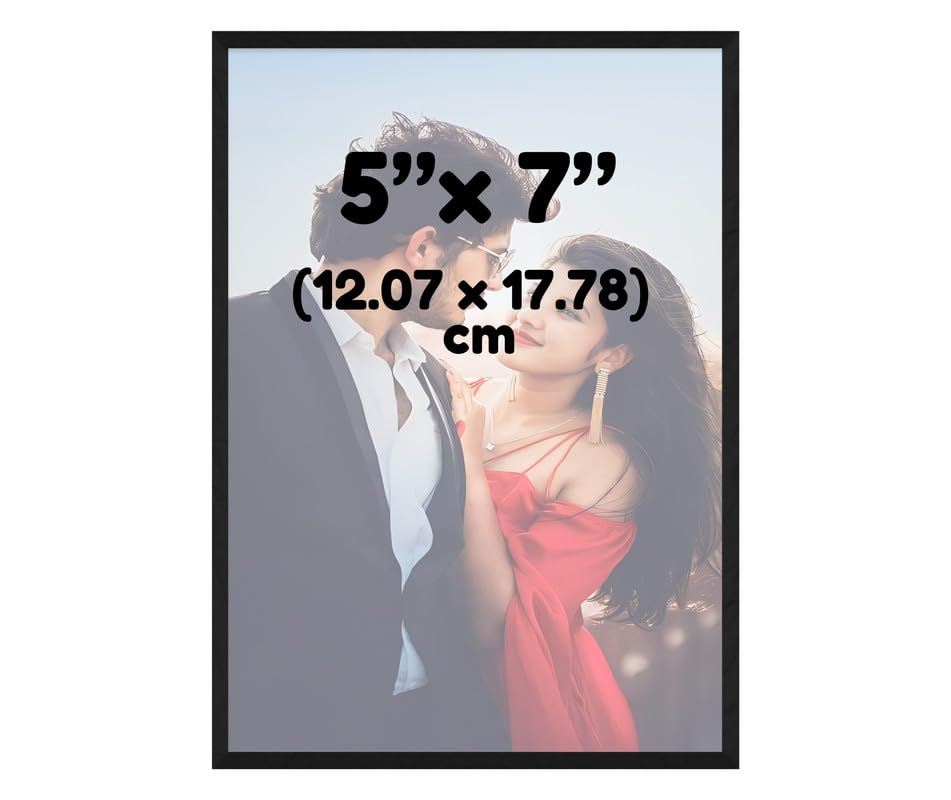 SAF paintings Customized Black Frame Photo Frame For home And wall décor,Living Room And Bedroom||Personalized Photo Frame Couple,Family,and Friends||perfect for birthday,valentine and wedding gift CPF-09