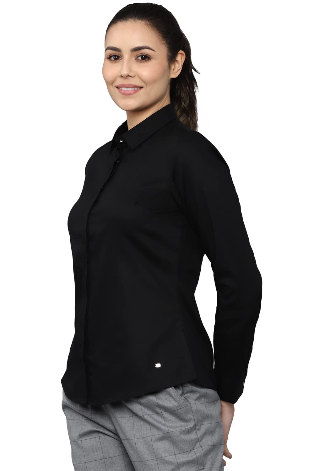 Allen Solly Women's Plain Full Sleeve Casual Shirt