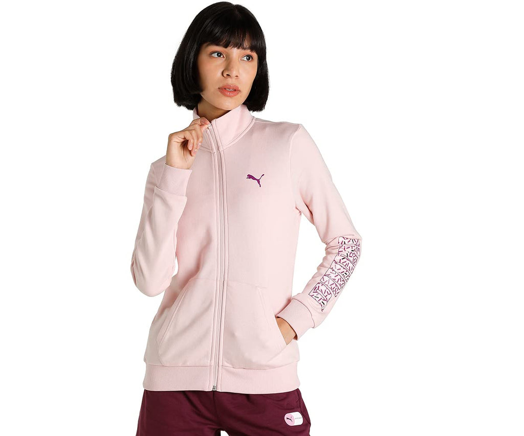 Puma Women's Cotton Blend Graphic Standard Length Western Regular Jacket