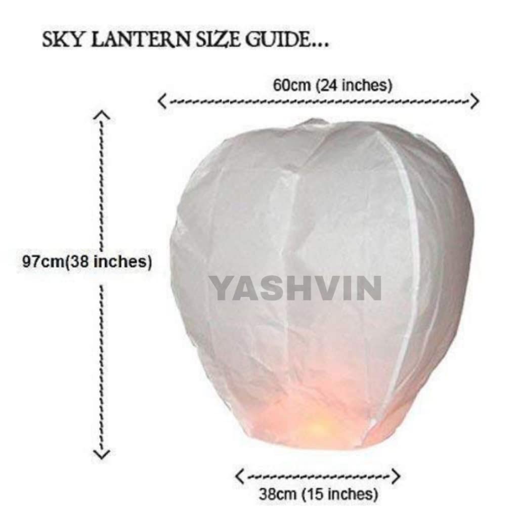 Colorful Paper Flying Sky Hot Air Balloon Multicolour Wishing Sky Lanterns Kite Pack of 3 Piece/Flying Night Sky Candle for Diwali/Christmas/Marriage/Birthday/All Festival RSH658