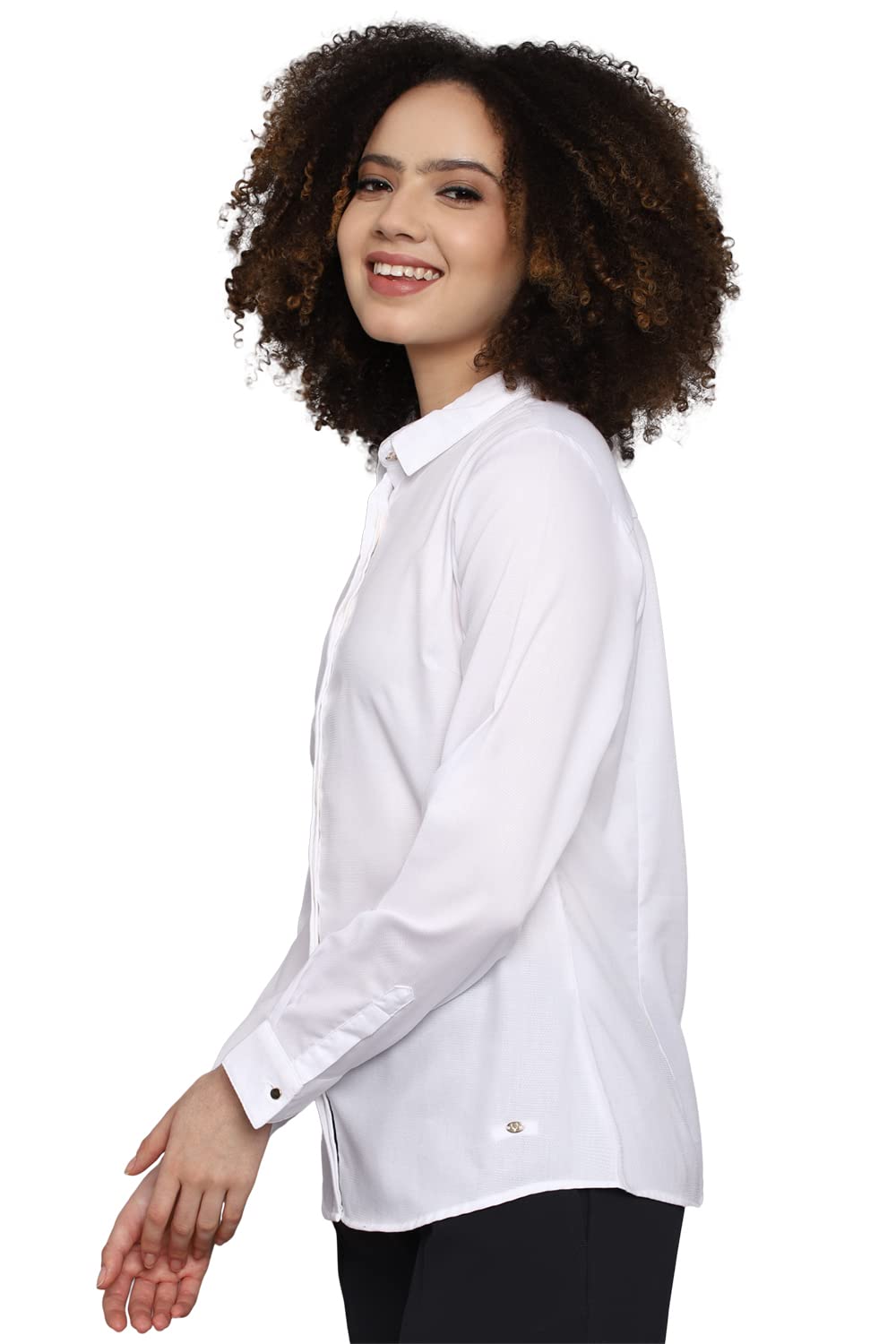 Allen Solly Women's Plain Full Sleeve Casual Shirt