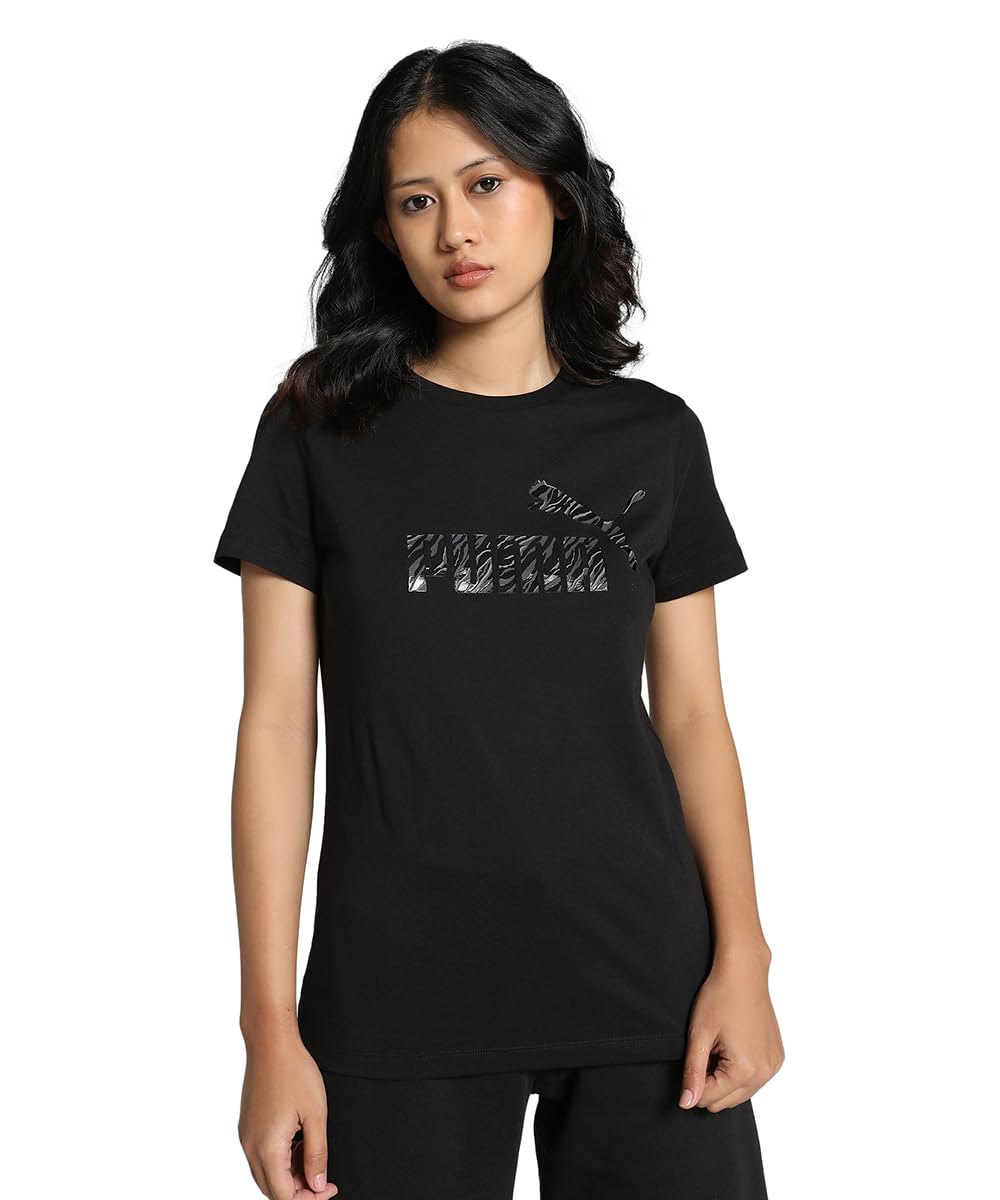 Puma Women's Printed Regular Fit T-Shirt
