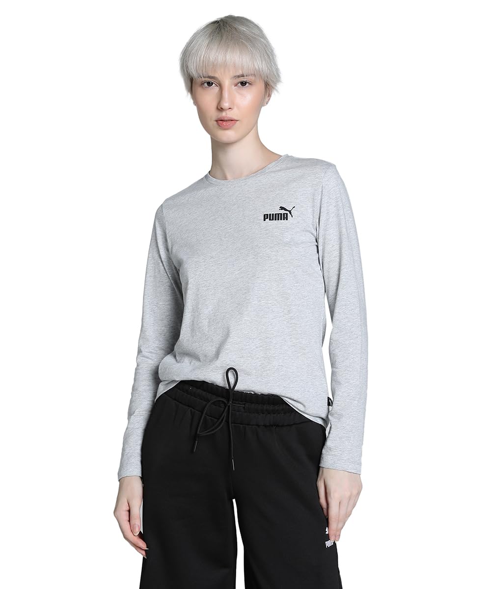 Puma Women's Solid Regular Fit T-Shirt