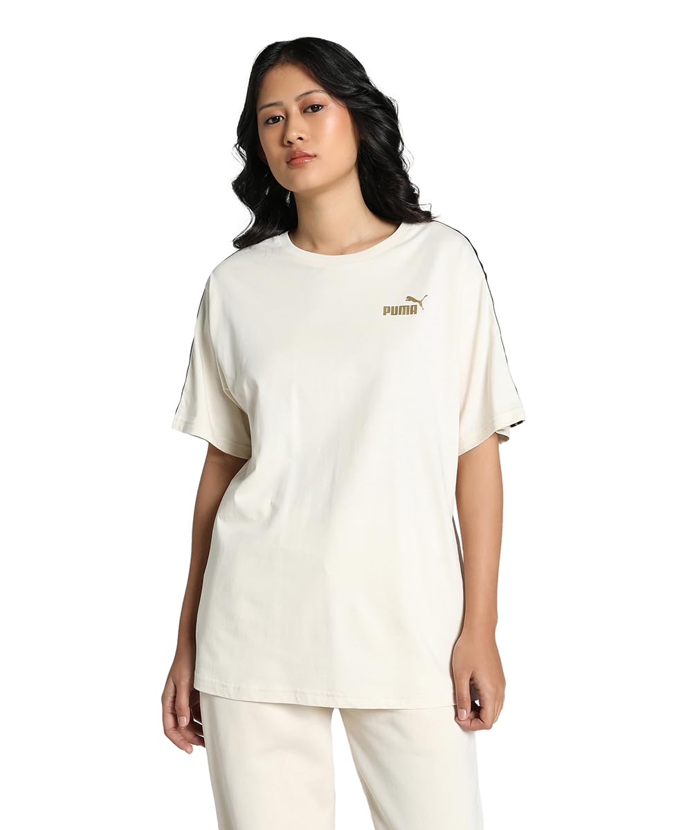 Puma Women's Solid Relaxed Fit T-Shirt