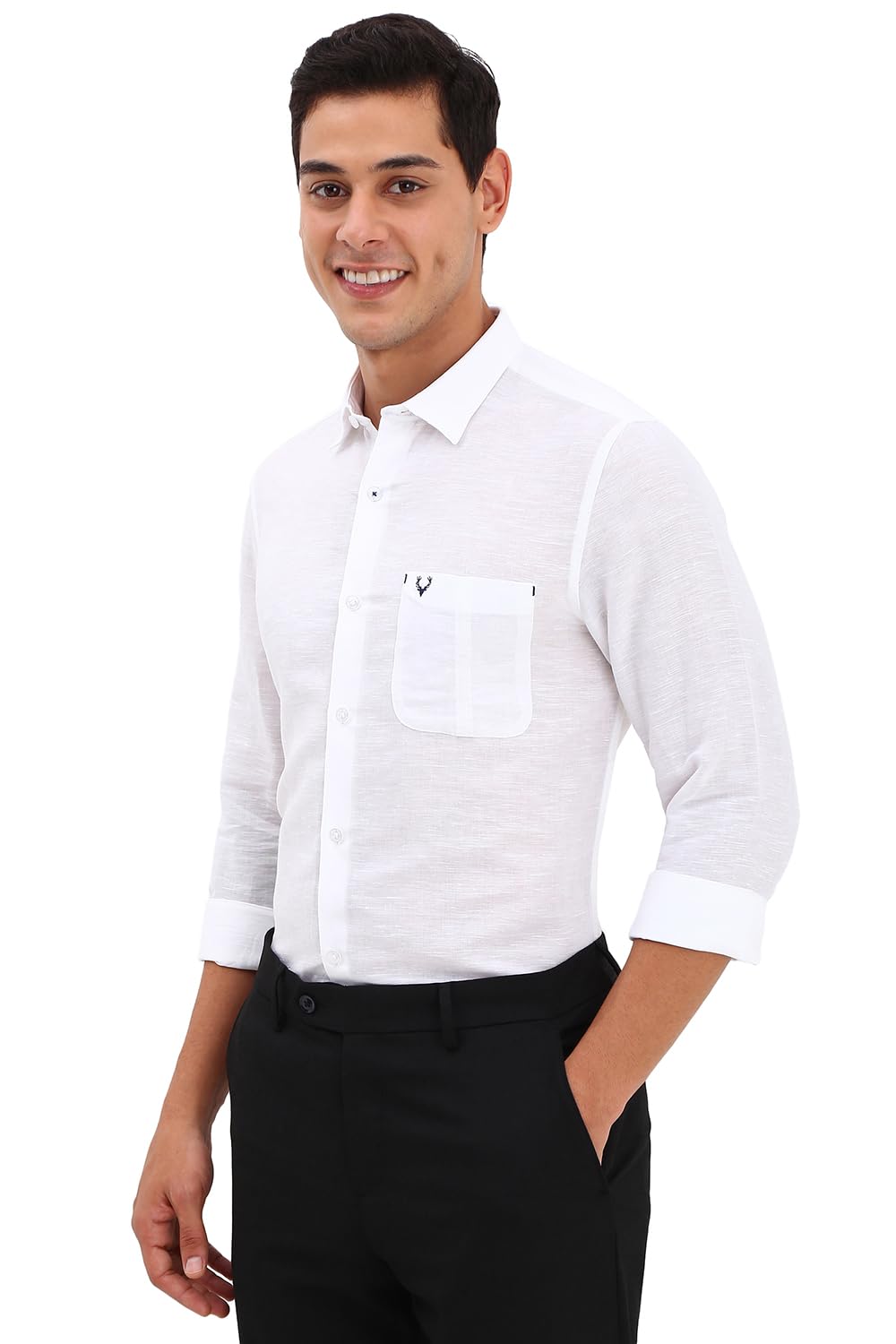 Allen Solly Men's Solid Slim Fit Shirt