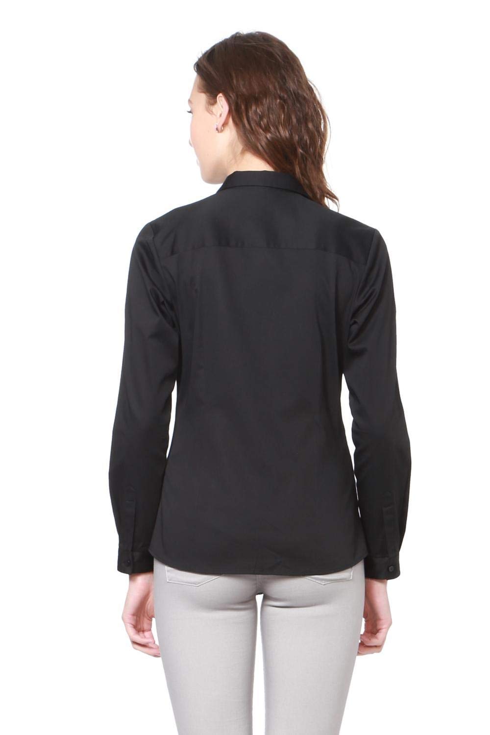 Allen Solly Women's Cotton Plain Long Sleeve Casual Shirt